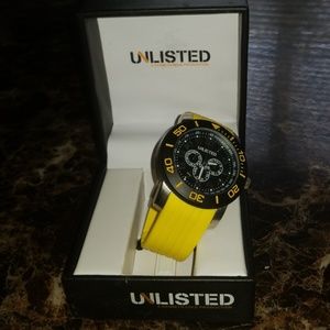 Black and yellow  Watch